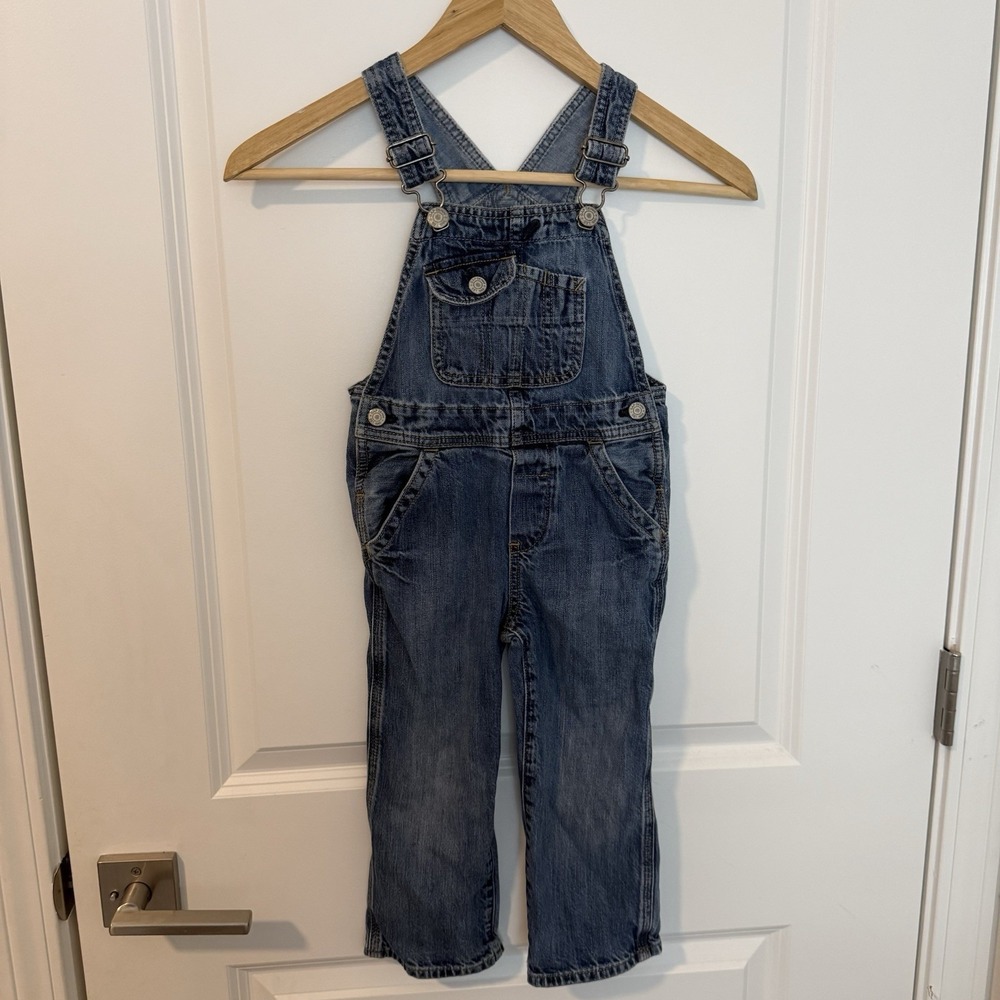 Baby Gap Size 3 Years 1969 Kids Denim Overalls Medium Wash Blue Jeans